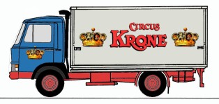 Loewe 4082 - H0 - Iveco Zeta 90M5 Zirkus Krone